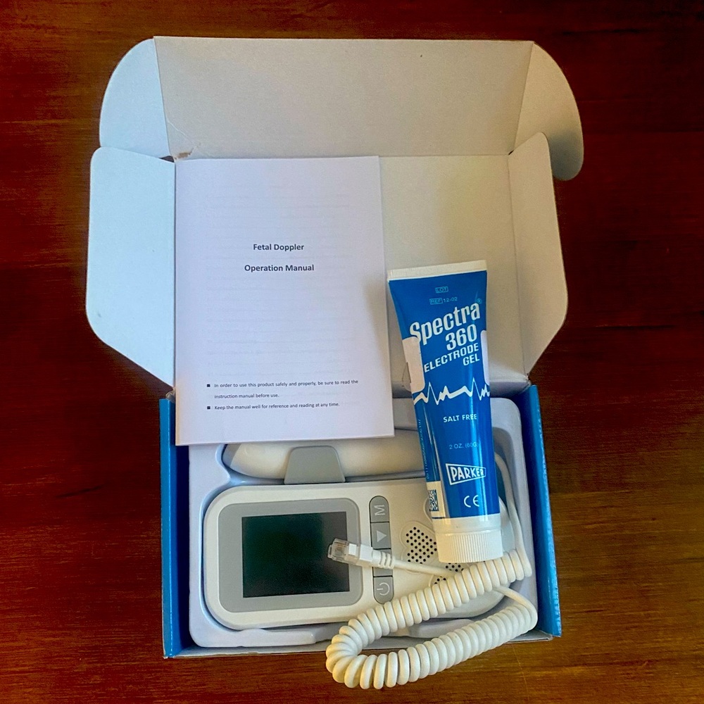 Fetal Doppler with ultrasound gel